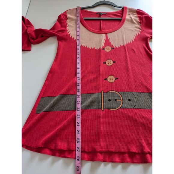 Wildfox Sweater Santa and Elf Knit Christmas Holidays Thermal Red White Size XS - Picture 13 of 13